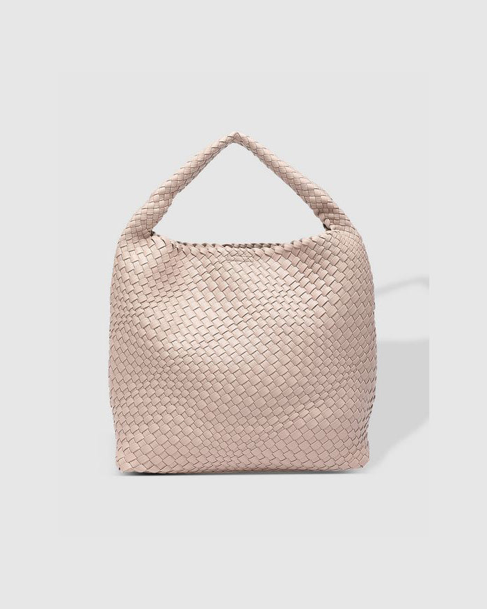 LOUENHIDE Gabby Woven Tote Bag in Malt