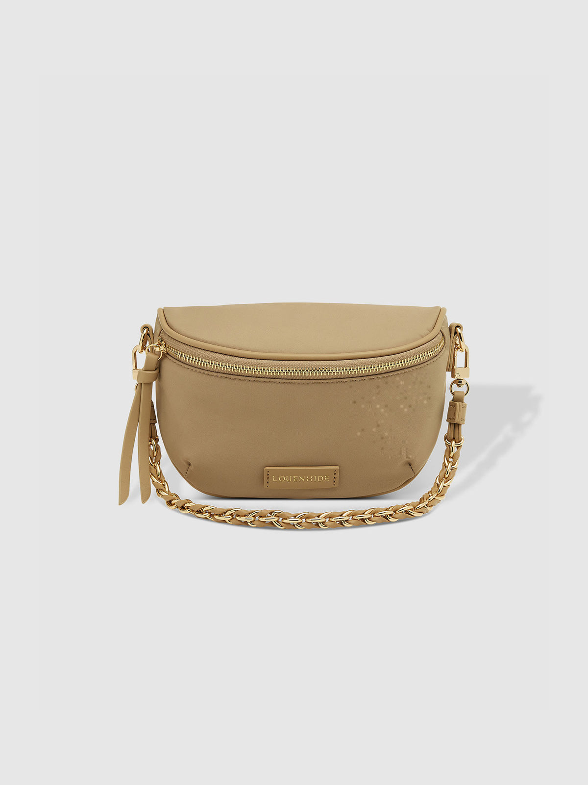 LOUENHIDE halsey nylon sling bag in beige