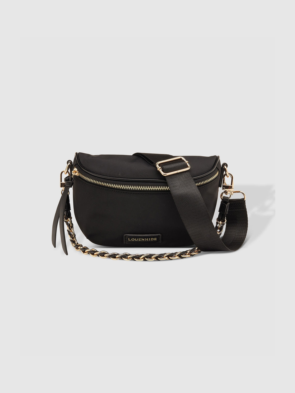 LOUENHIDE halsey nylon sling bag in black