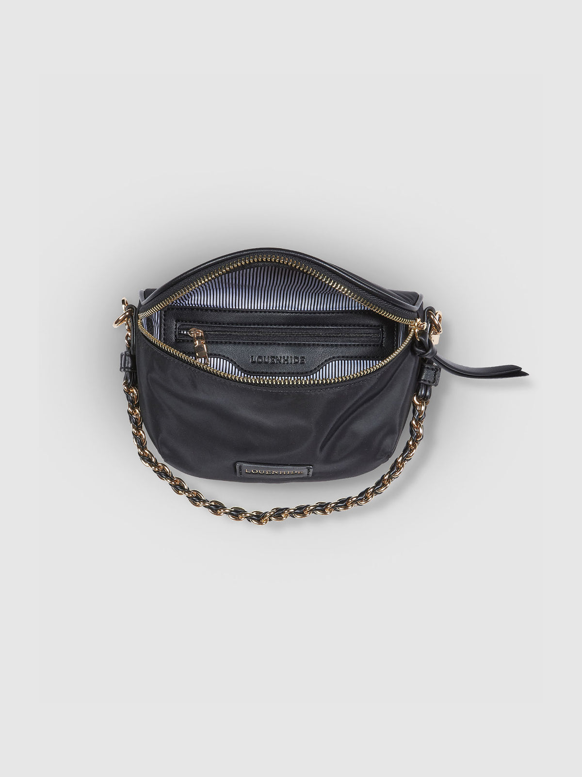 LOUENHIDE halsey nylon sling bag in black