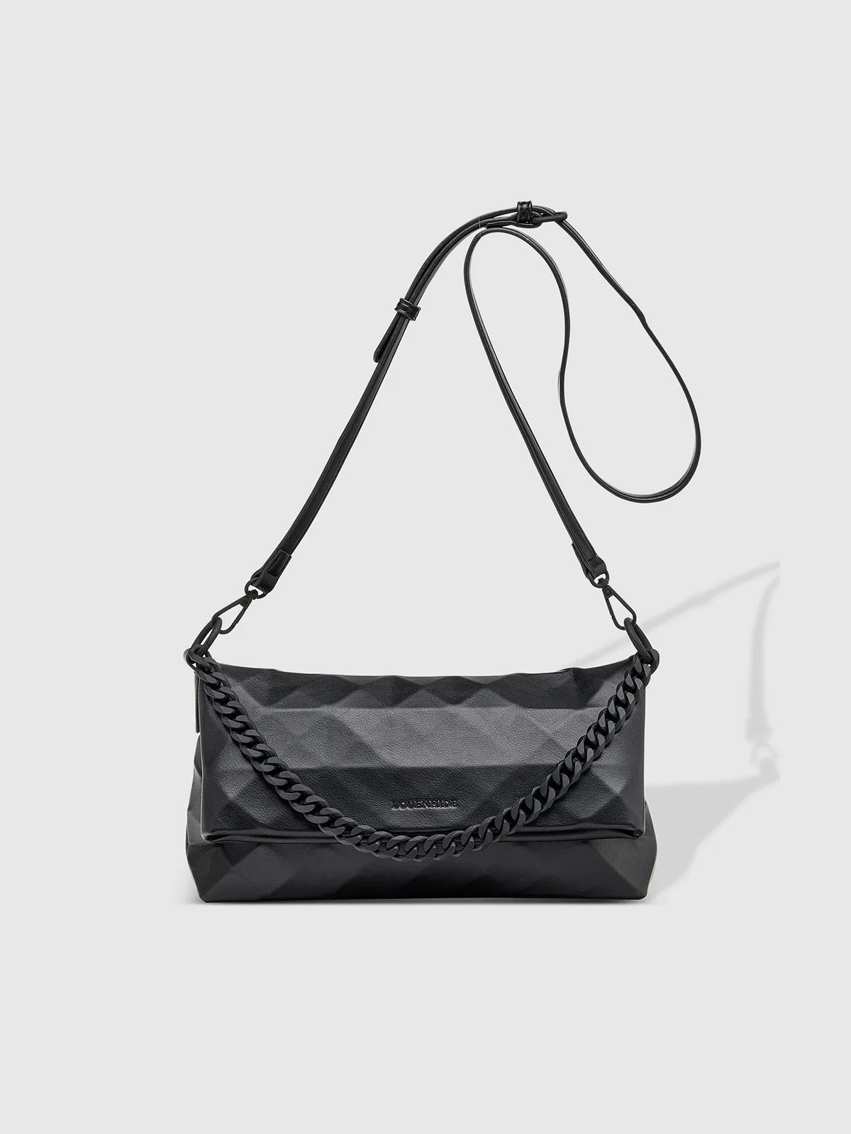 LOUENHIDE Marley Faux Leather Shoulder Bag Black