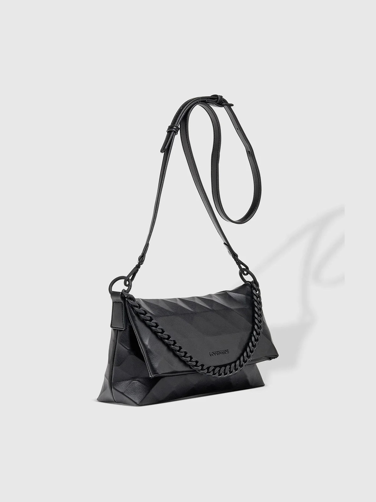 LOUENHIDE Marley Faux Leather Shoulder Bag Black