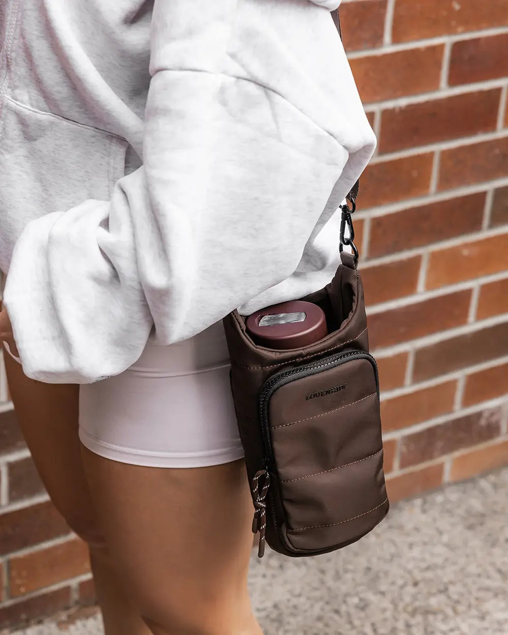 LOUENHIDE Miami Water Bottle Bag in Chocolate