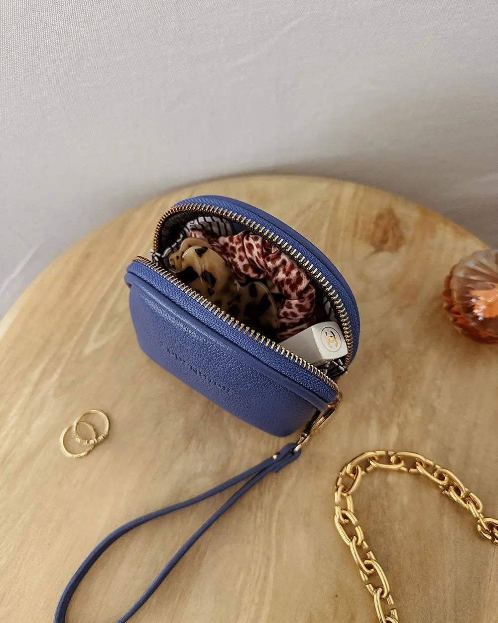 LOUENHIDE Paige RFID Small Purse in Ocean Blue