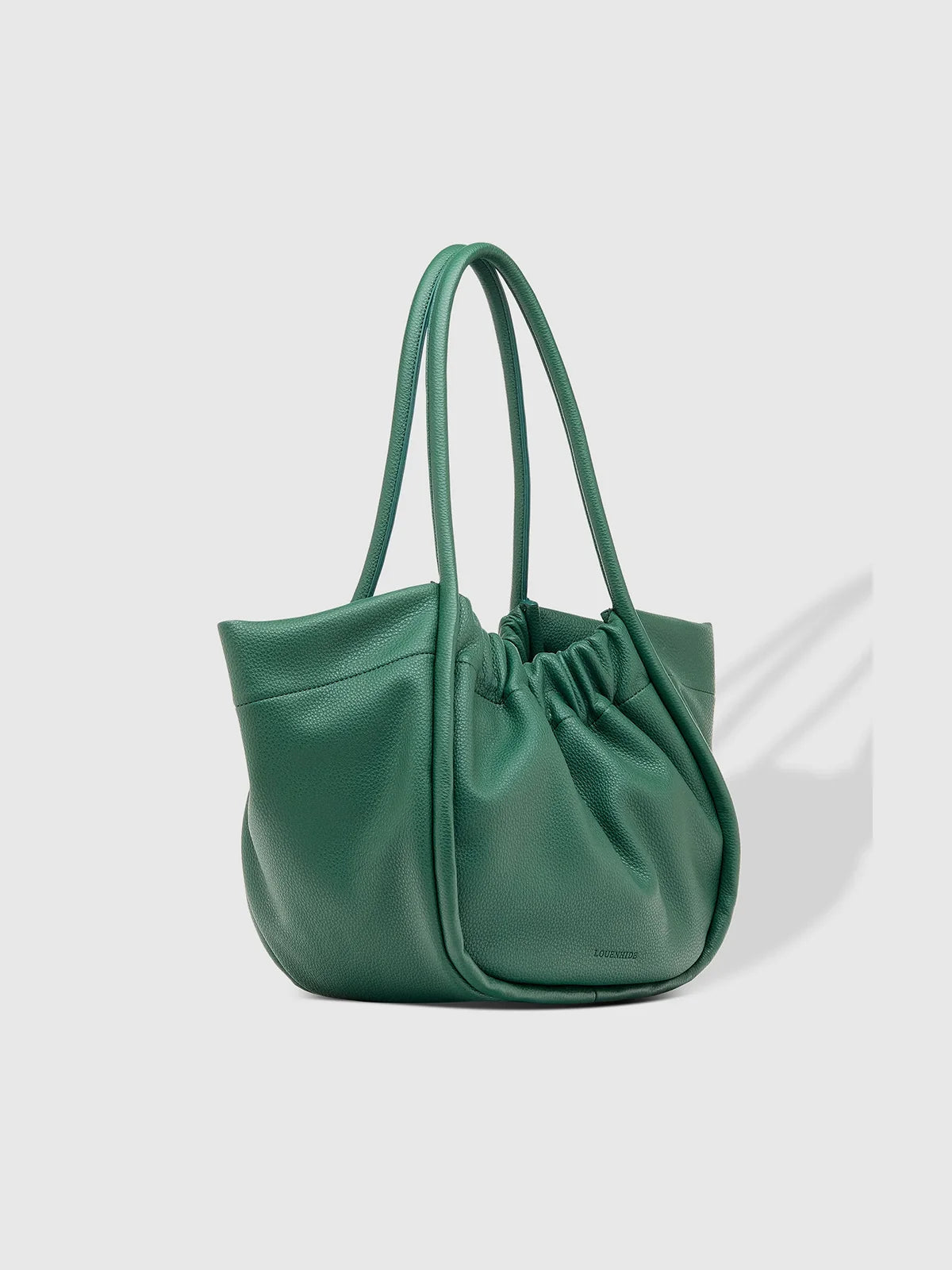 LOUENHIDE Selina Tote Bag Green Faux Leather