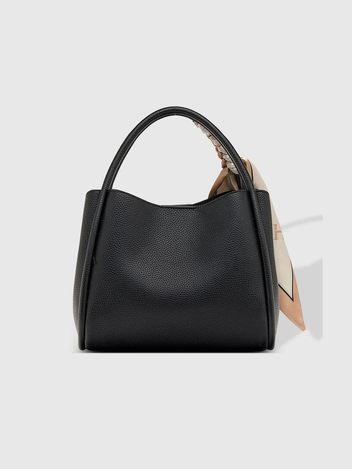 LOUENHIDE Steffie Mini Tote Black Faux Leather