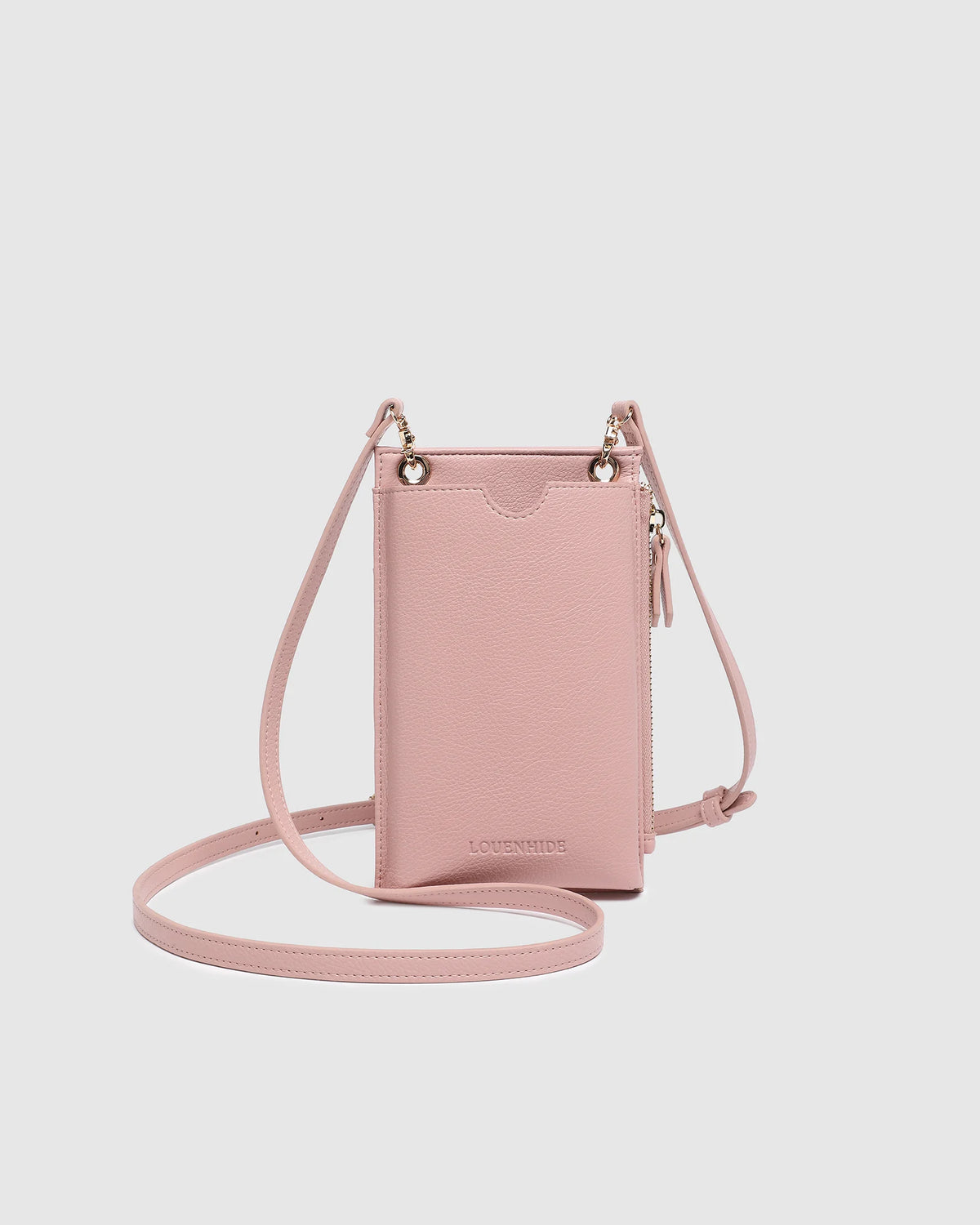 LOUENHIDE Suki RFID Phone Bag in Dusty Pink