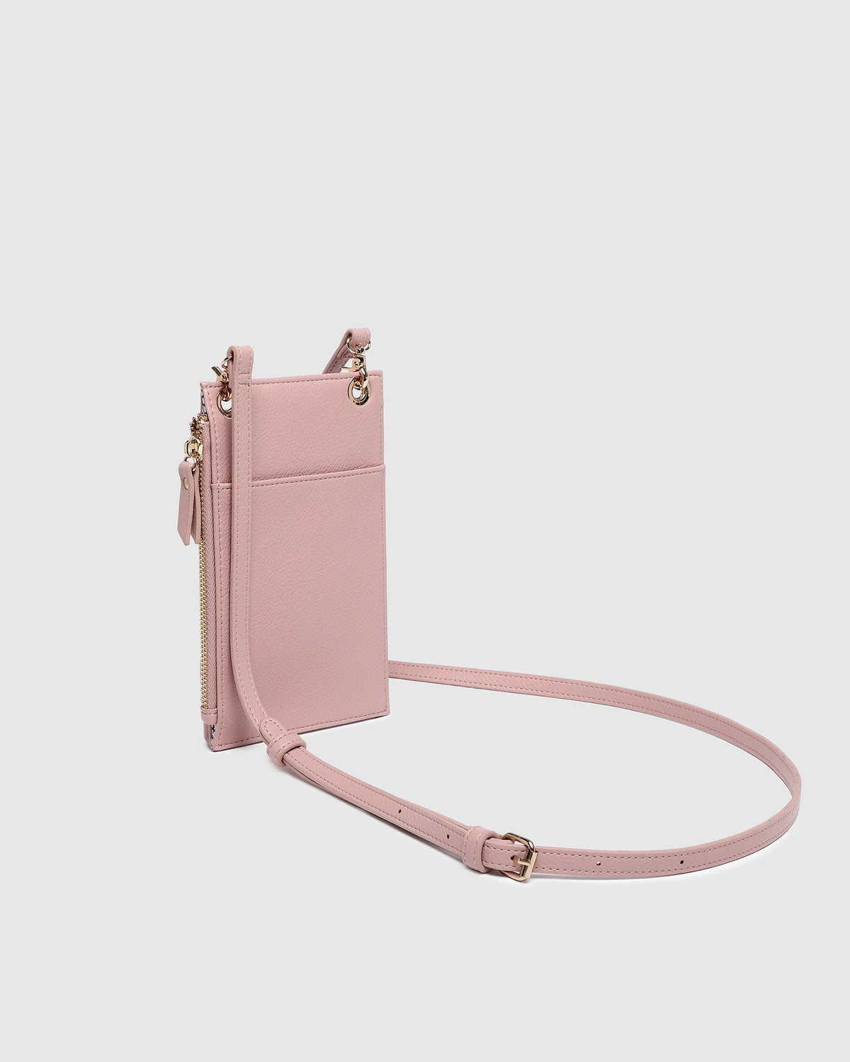 LOUENHIDE Suki RFID Phone Bag in Dusty Pink