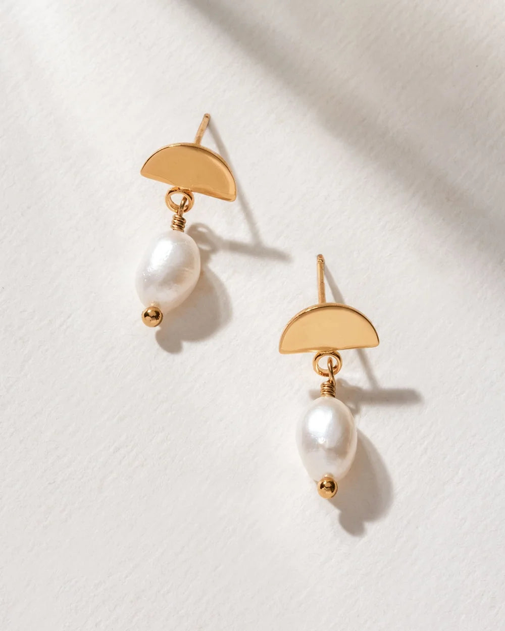 luna norte jewelry ethereal dainty post pearl drop earrings