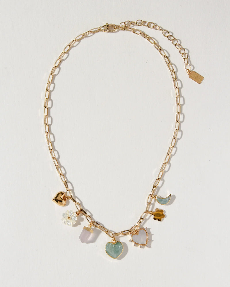 luna norte jewelry garden of gems charm necklace