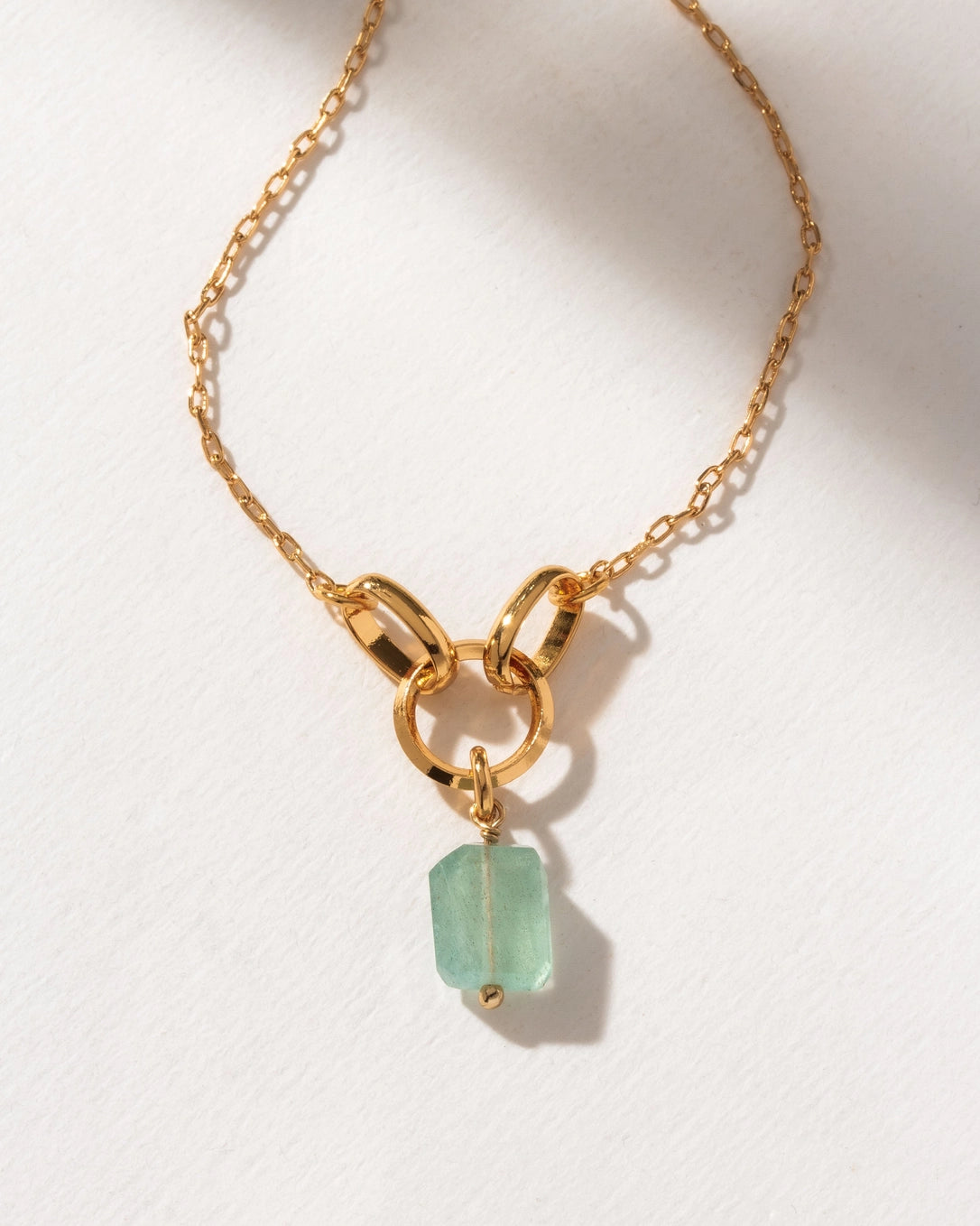 luna norte jewelry way to shine aquamarine gemstone y-necklace