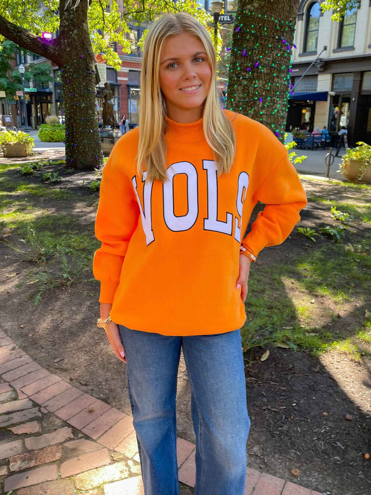 The Madi Go Vols Classic Mock Neck