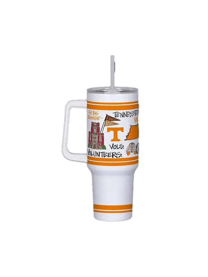 Tennessee Insulated Tumbler with Straw & Lid 40oz