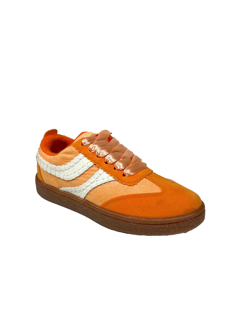 Go Vols Orange Satin Lace Sneakers