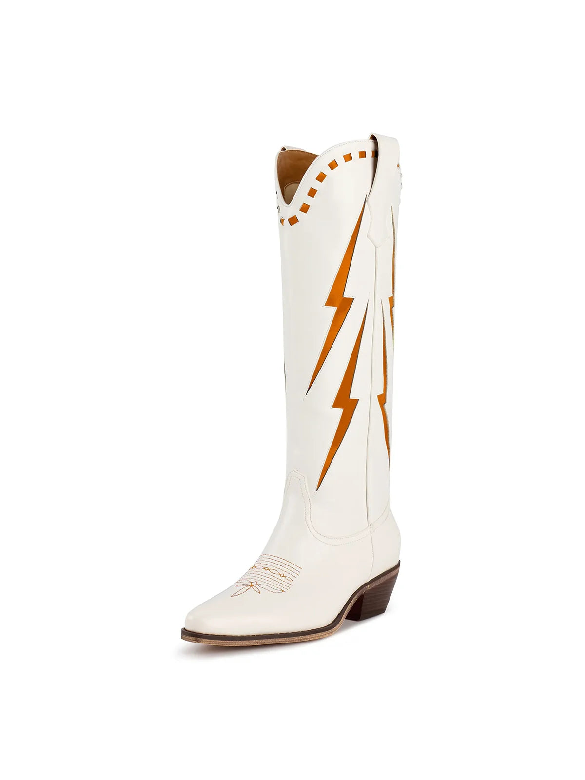 marfa boots magnolia cowboy boot for tennessee volunteers game day in orange and white