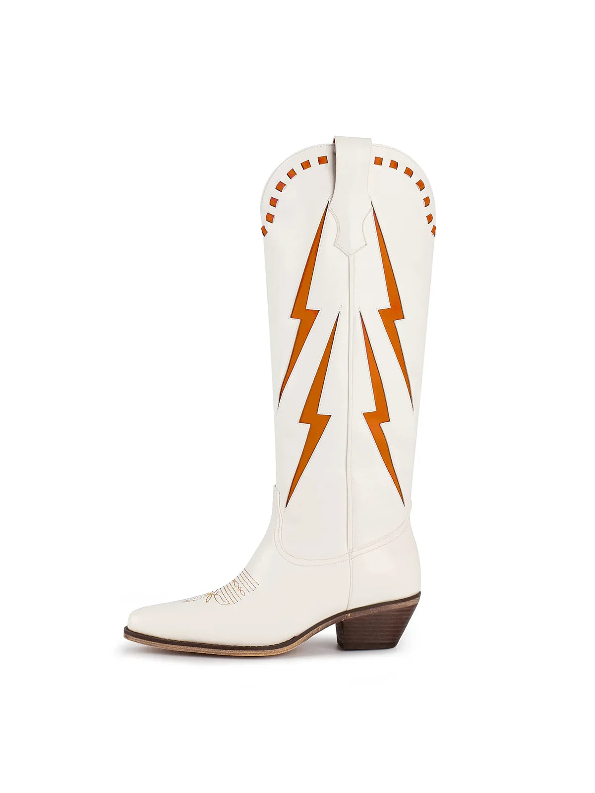 marfa boots magnolia cowboy boot for tennessee volunteers game day in orange and white