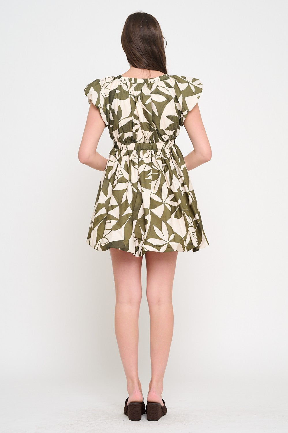 meet me in santorini Emerald Canopy Bubble Dress
