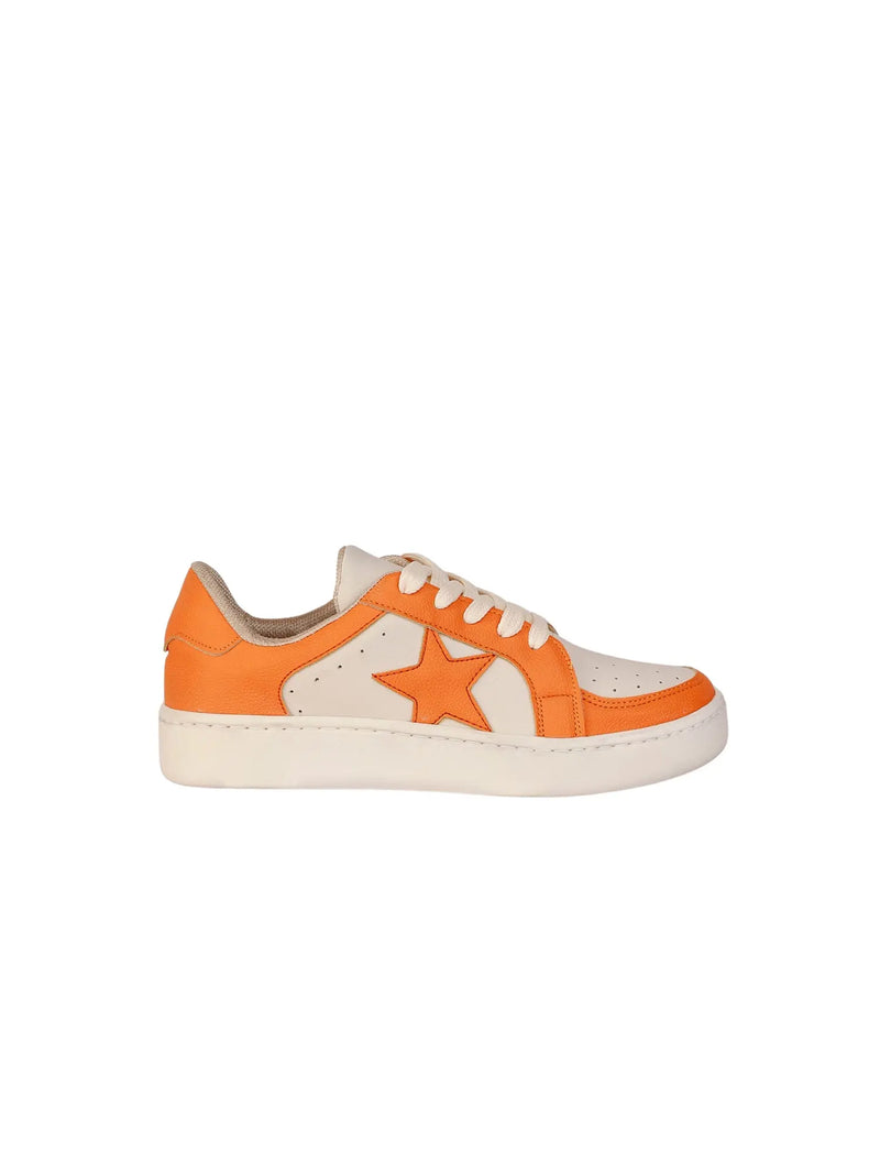 Makers Shoes Miel 65 University of Tennessee Volunteers Orange & White Game Day Star Sneakers