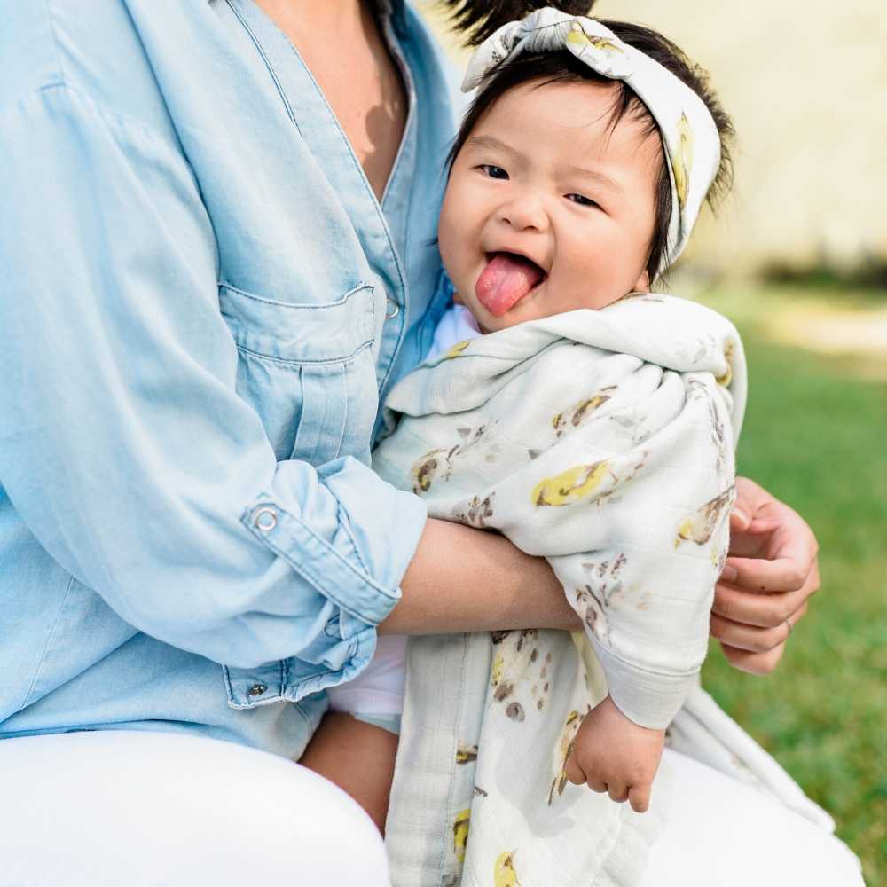 MilkBarn Big Lovey Three-Layer Muslin Blanket