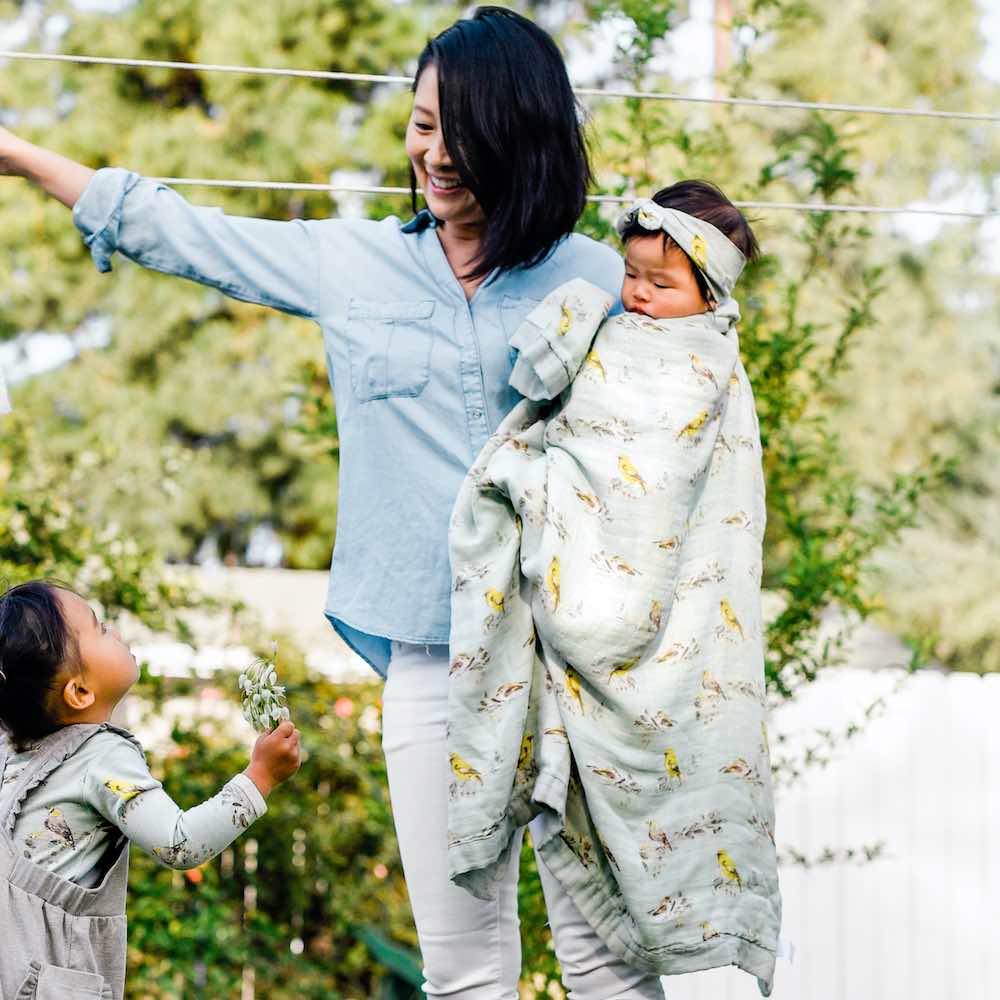 MilkBarn Big Lovey Three-Layer Muslin Blanket