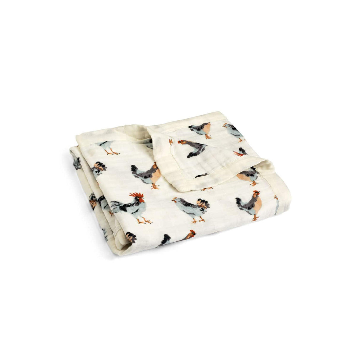 Milkbarn Chicken Big Lovey Three-Layer Muslin Blanket