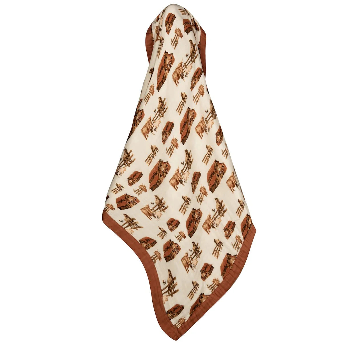 MilkBarn Homestead Big Lovey Three-Layer Muslin Blanket
