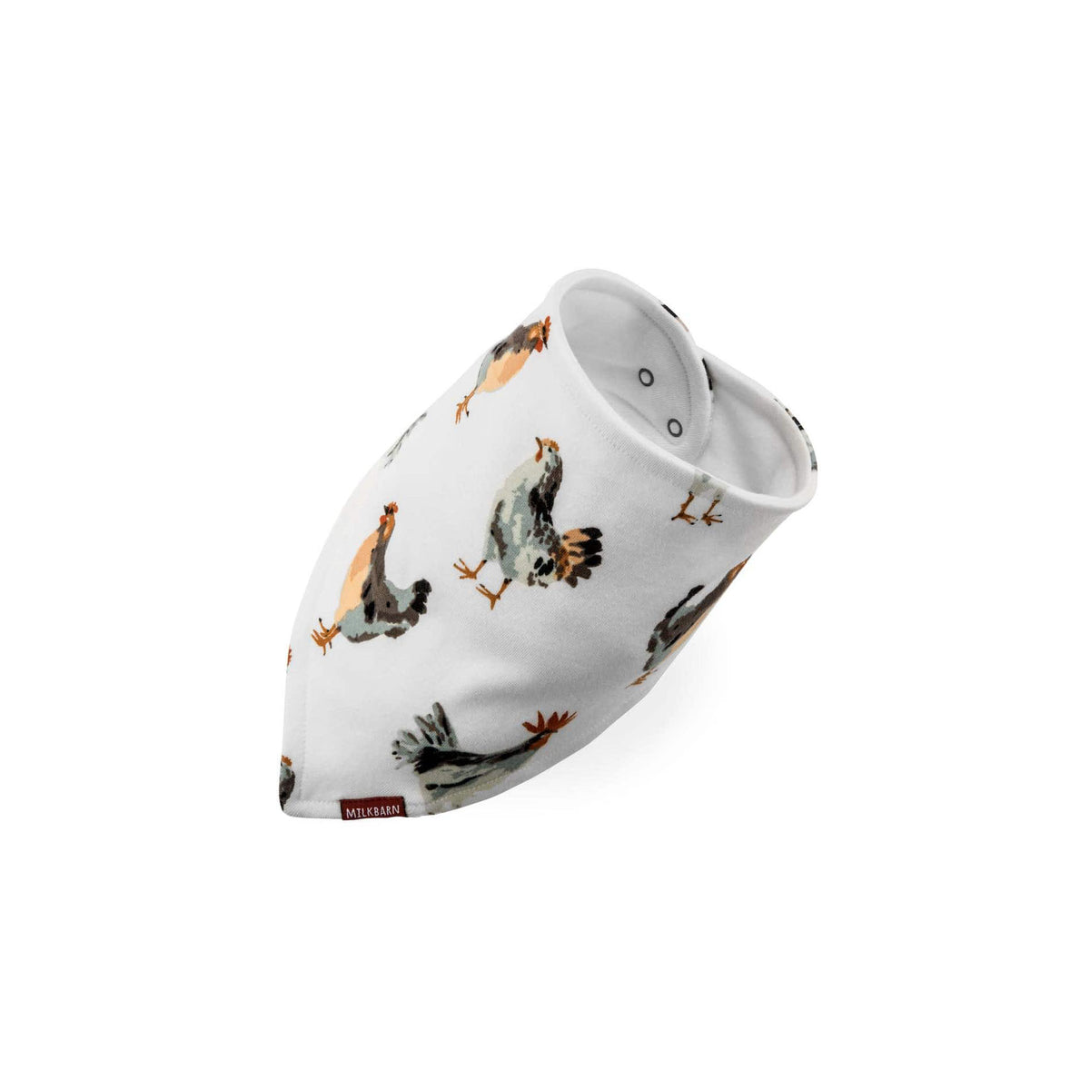Milkbarn Chicken Organic Cotton Kerchief Bib