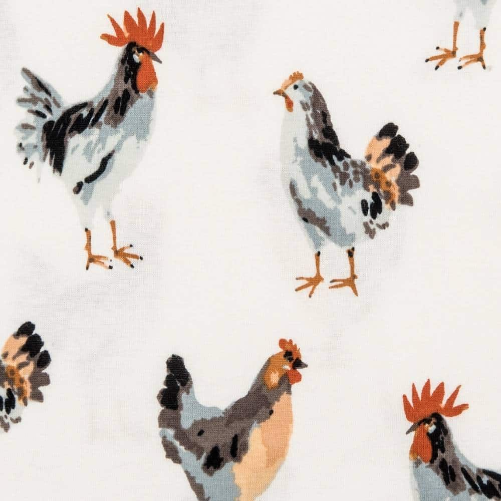 Milkbarn Chicken Organic Cotton Kerchief Bib