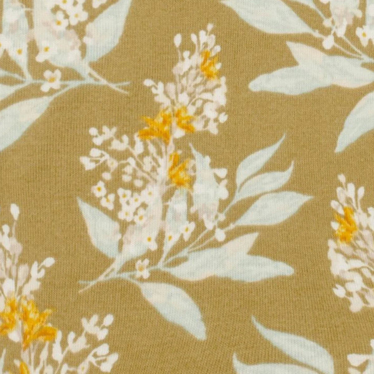 Milkbarn Gold Floral Organic Cotton Short Sleeve One Piece