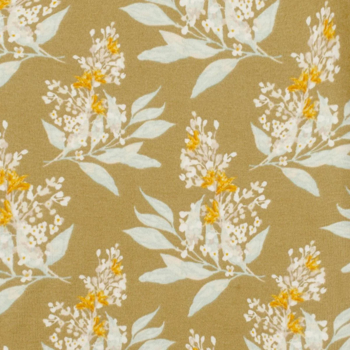 Milkbarn Gold Floral Organic Cotton Short Sleeve One Piece