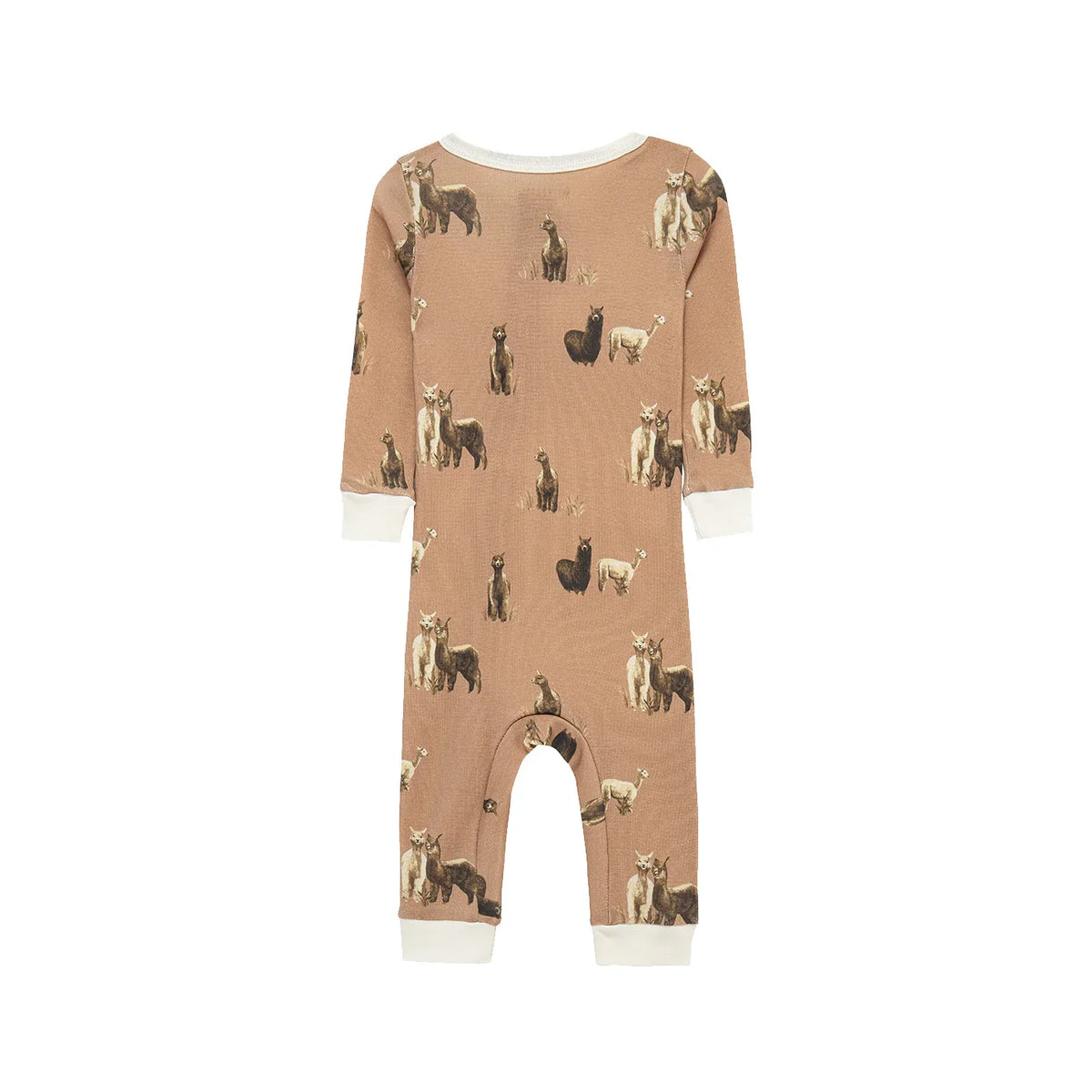 Milkbarn Organic Zipper Pajama Alpaca