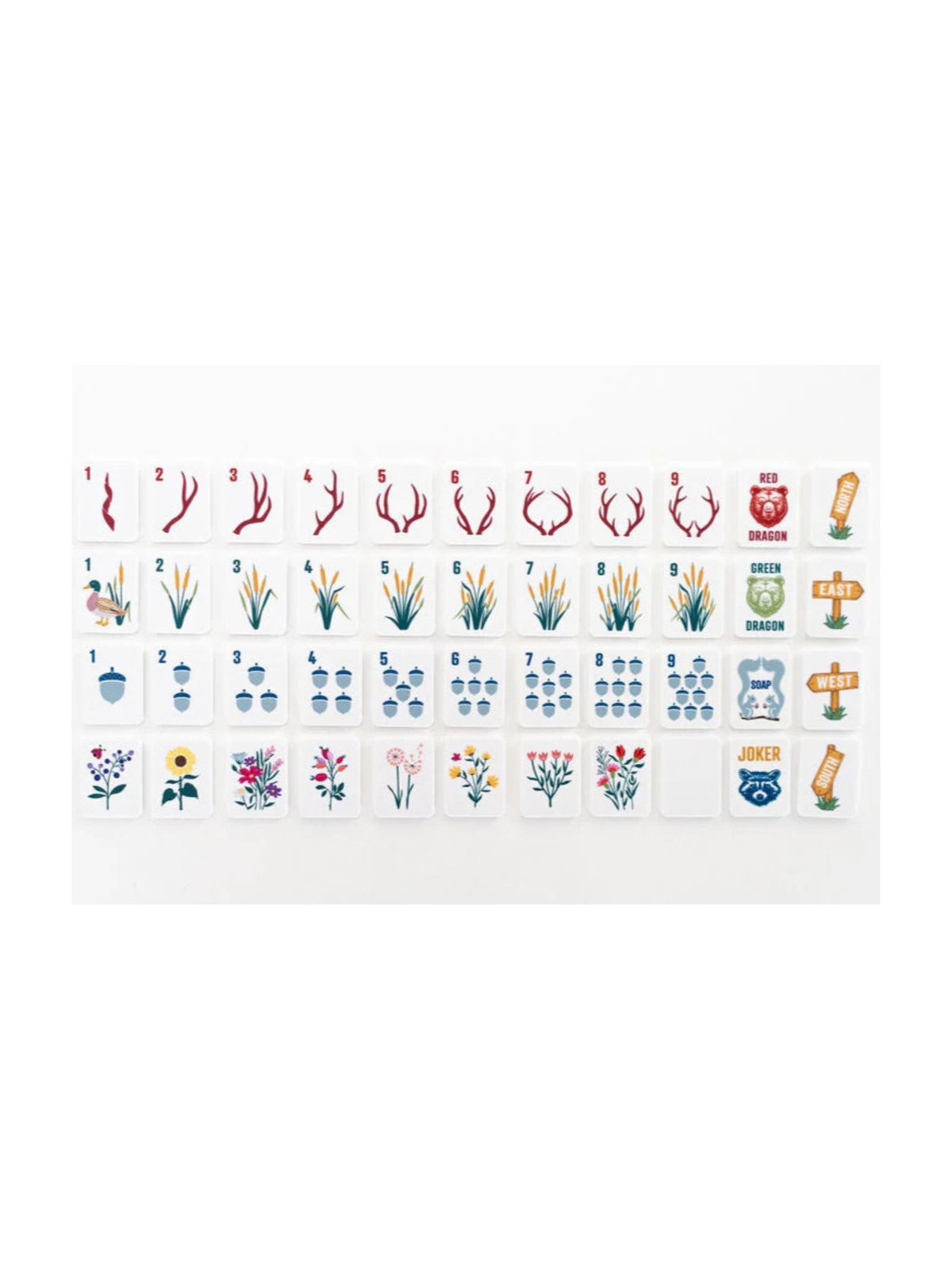 Mini Mahjer Mahjong Complete Game Woodlands Edition