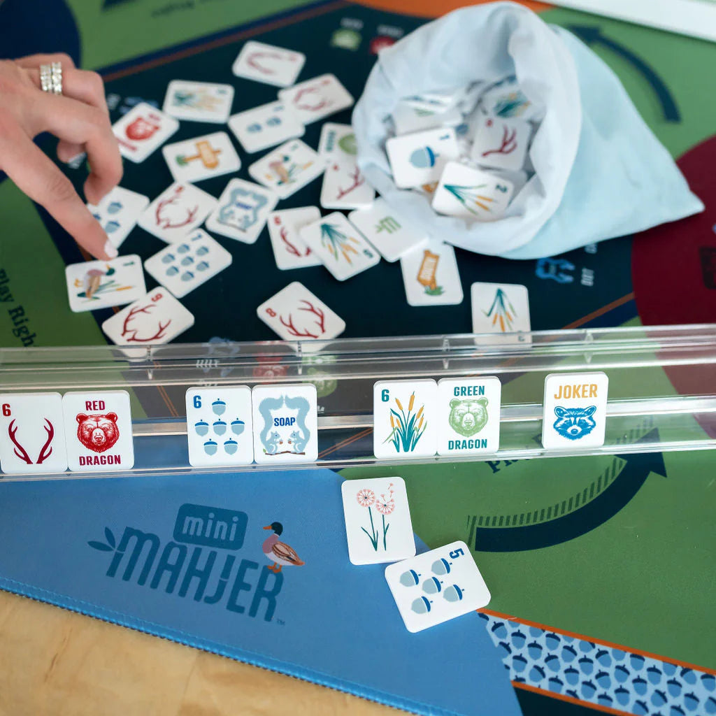 Mini Mahjer Mahjong Complete Game Woodlands Edition