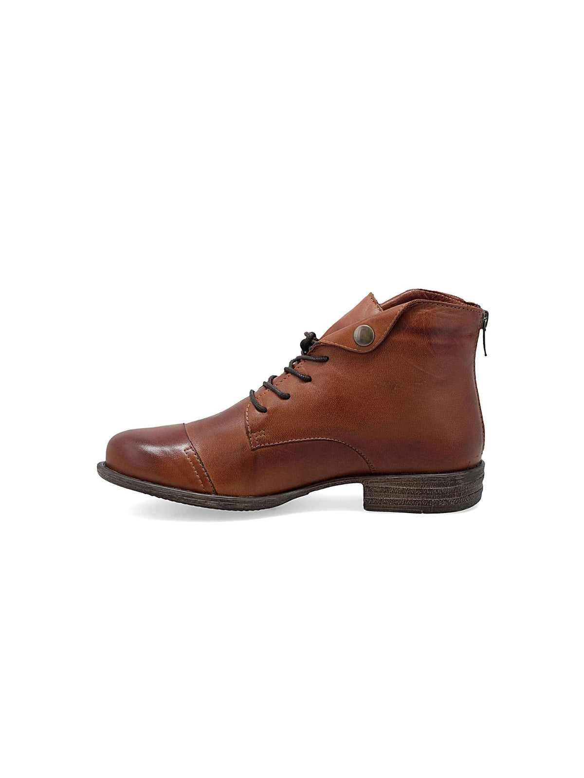 Miz Mooz Lennox Lace Up Ankle Boot in brandy 