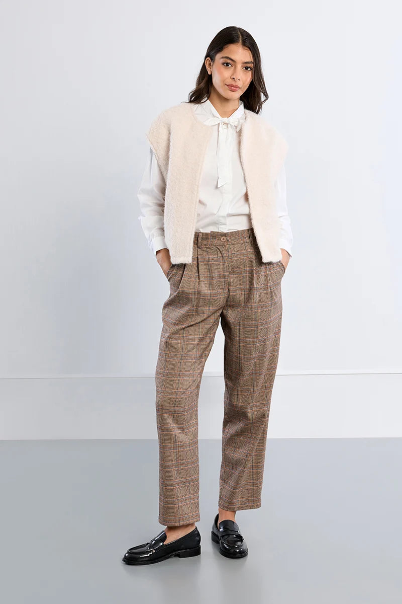 Molly Bracken Checked Carrot Pants multi 