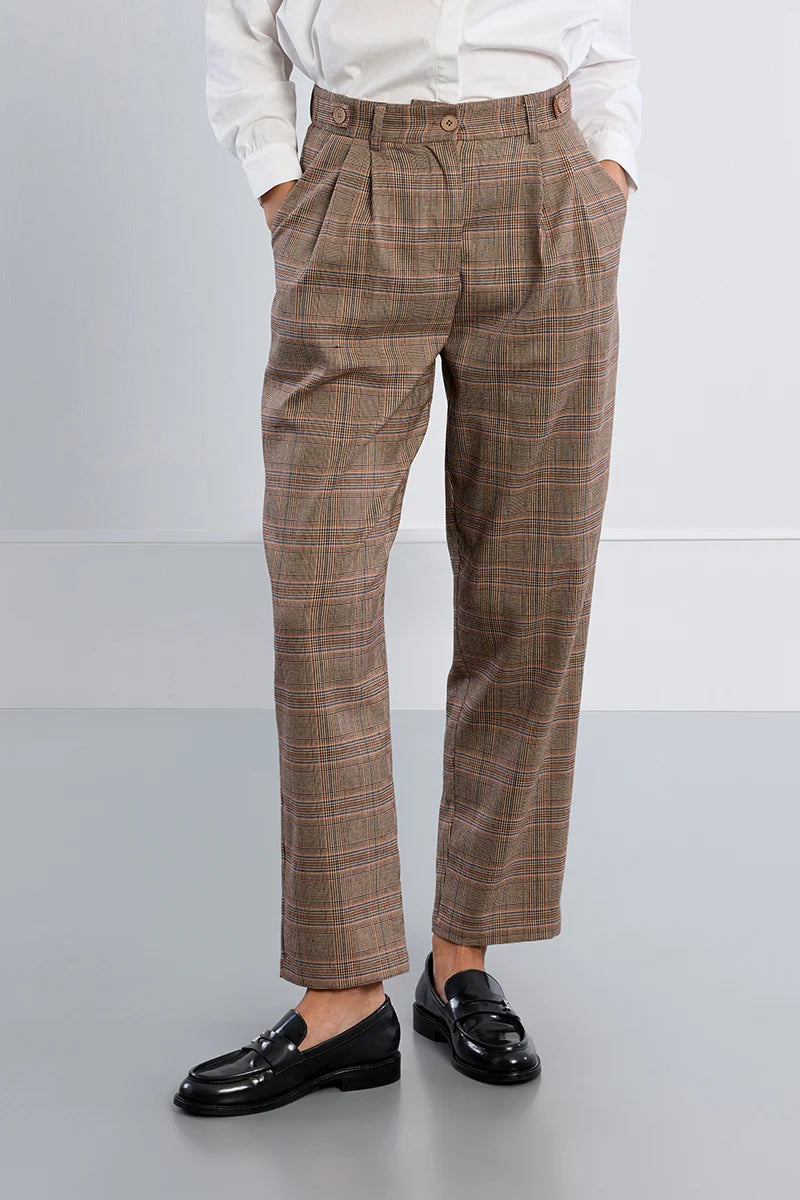 Molly Bracken Checked Carrot Pants multi 