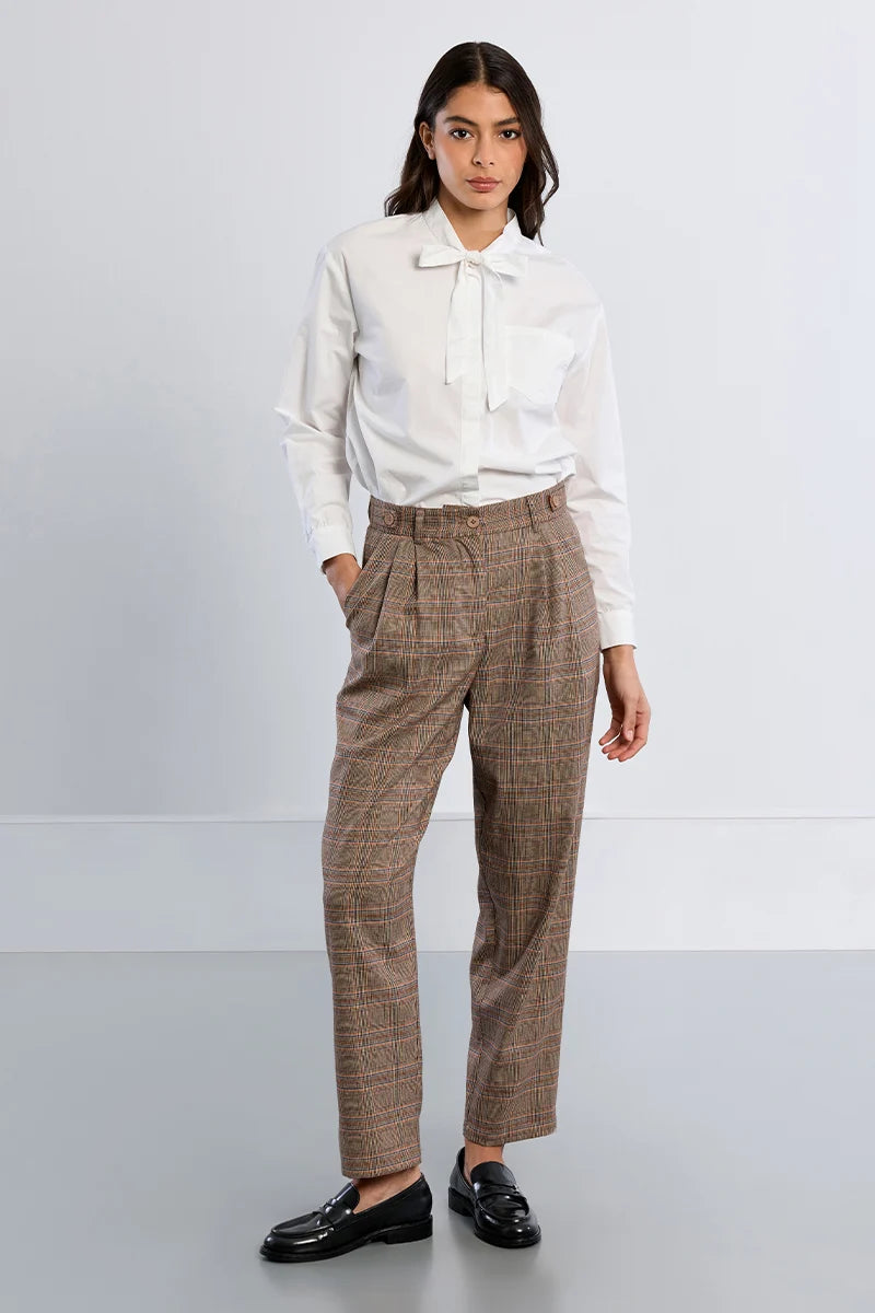 Molly Bracken Checked Carrot Pants multi 