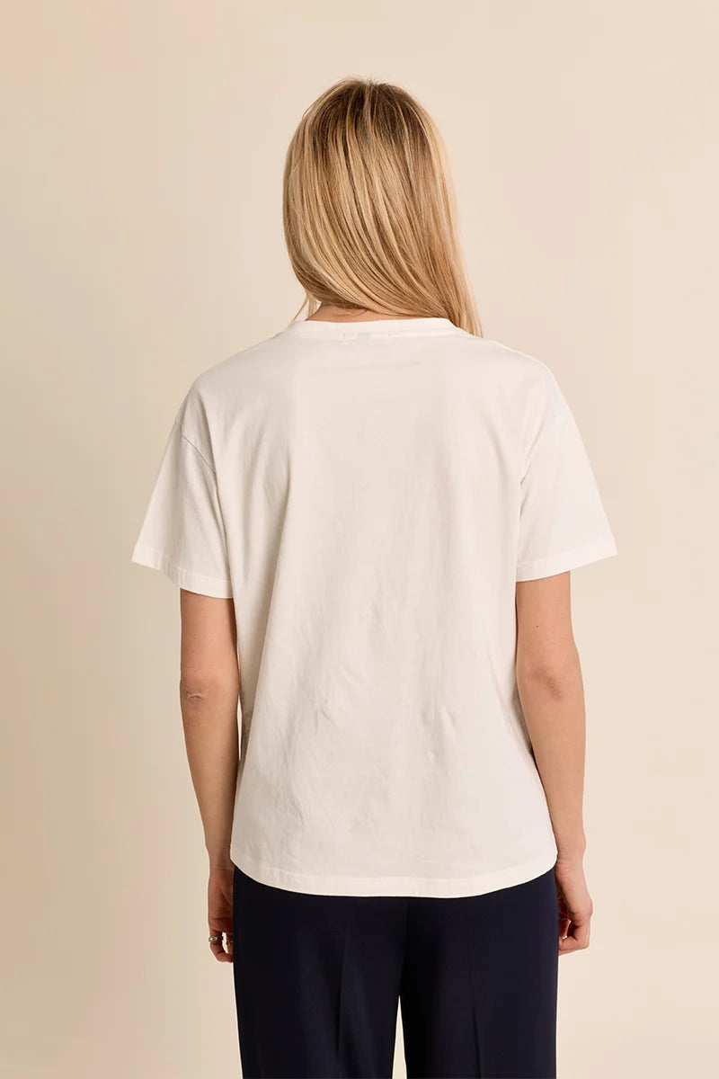 Molly Bracken Floral Illustrated T-Shirt white