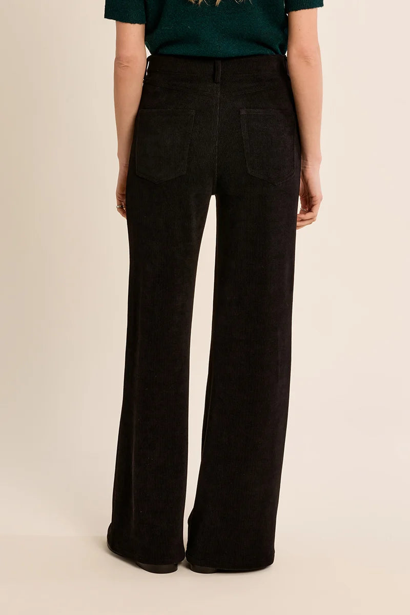 Molly Bracken Corduroy Flared Trousers black 