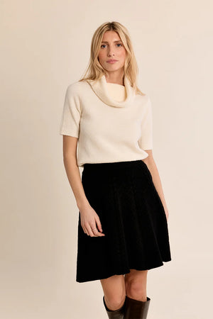 Molly Bracken Cowl Neck Sweater cream