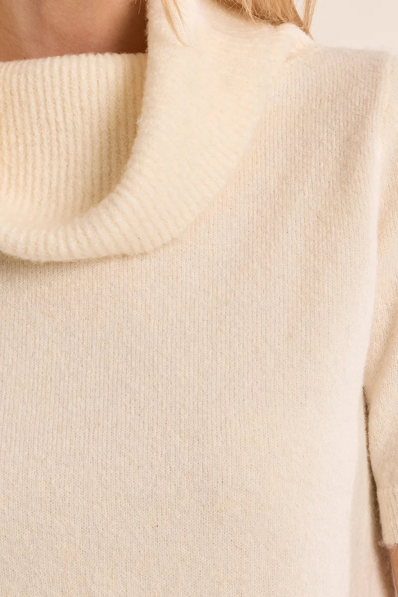 Molly Bracken Cowl Neck Sweater cream