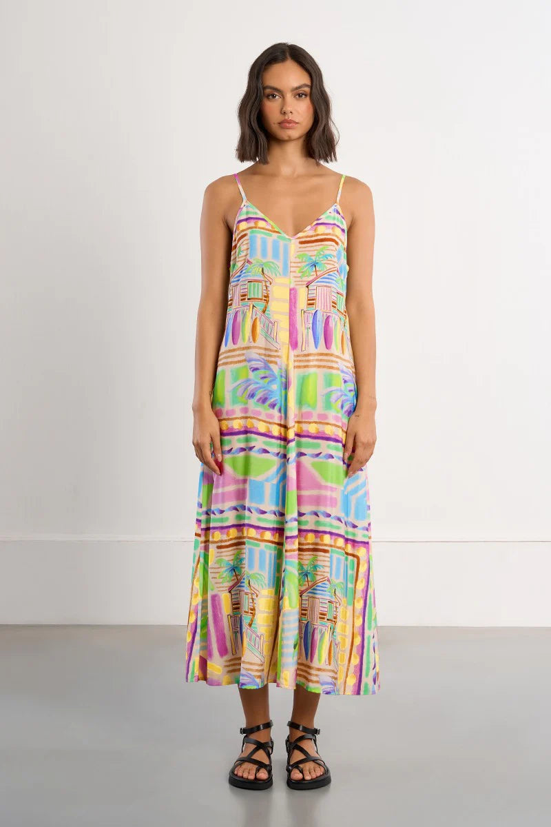 maxi dress surf Capri Dress / Blue Surf