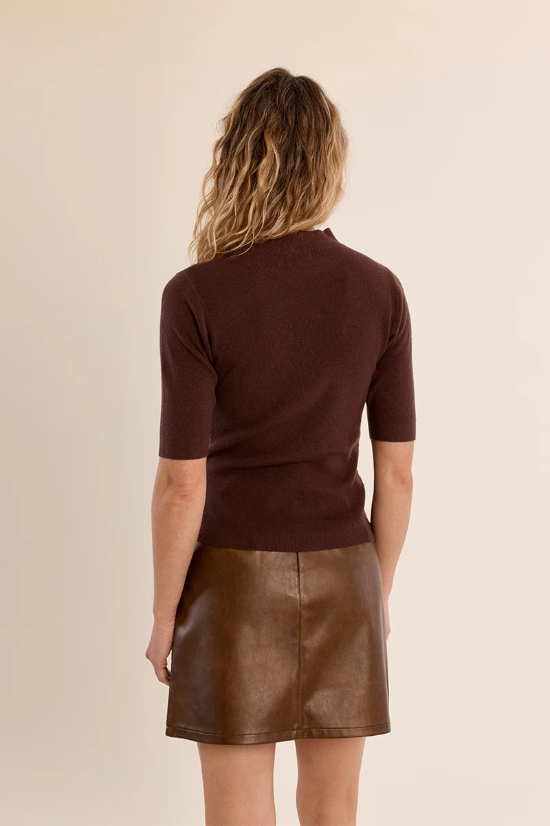 Molly Bracken Turtleneck Sweater chocolate