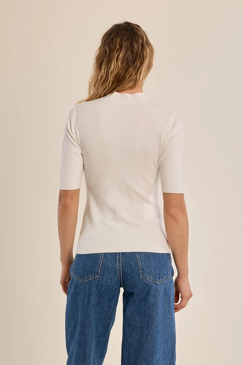 Molly Bracken Turtleneck Sweater off white