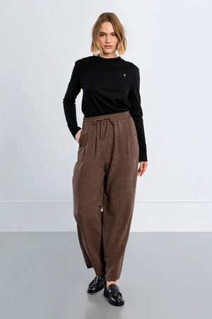 Molly Bracken Wide Leg Pants chocolate