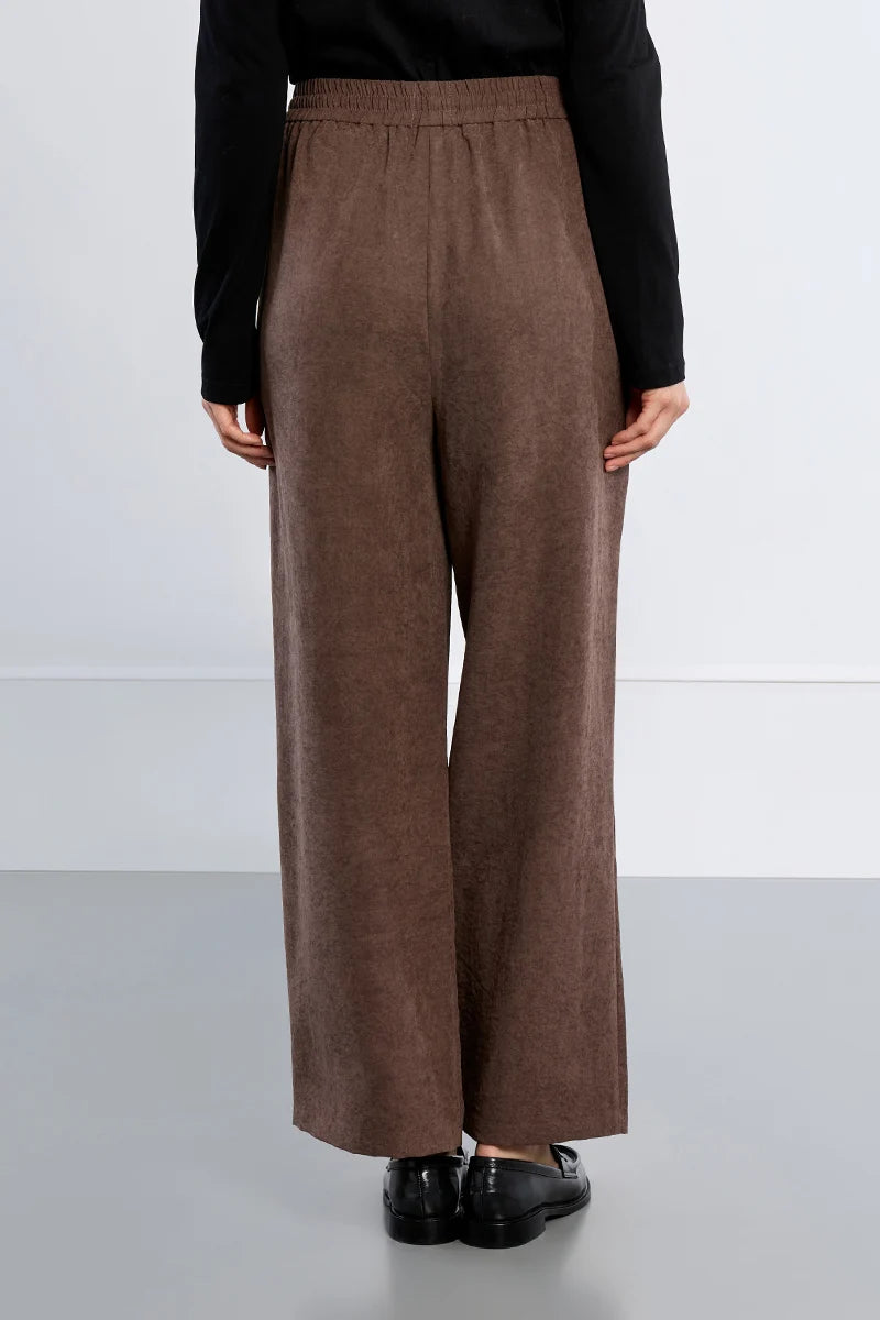 Molly Bracken Wide Leg Pants chocolate