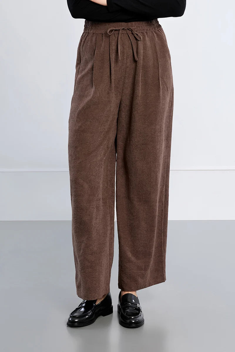 Molly Bracken Wide Leg Pants chocolate