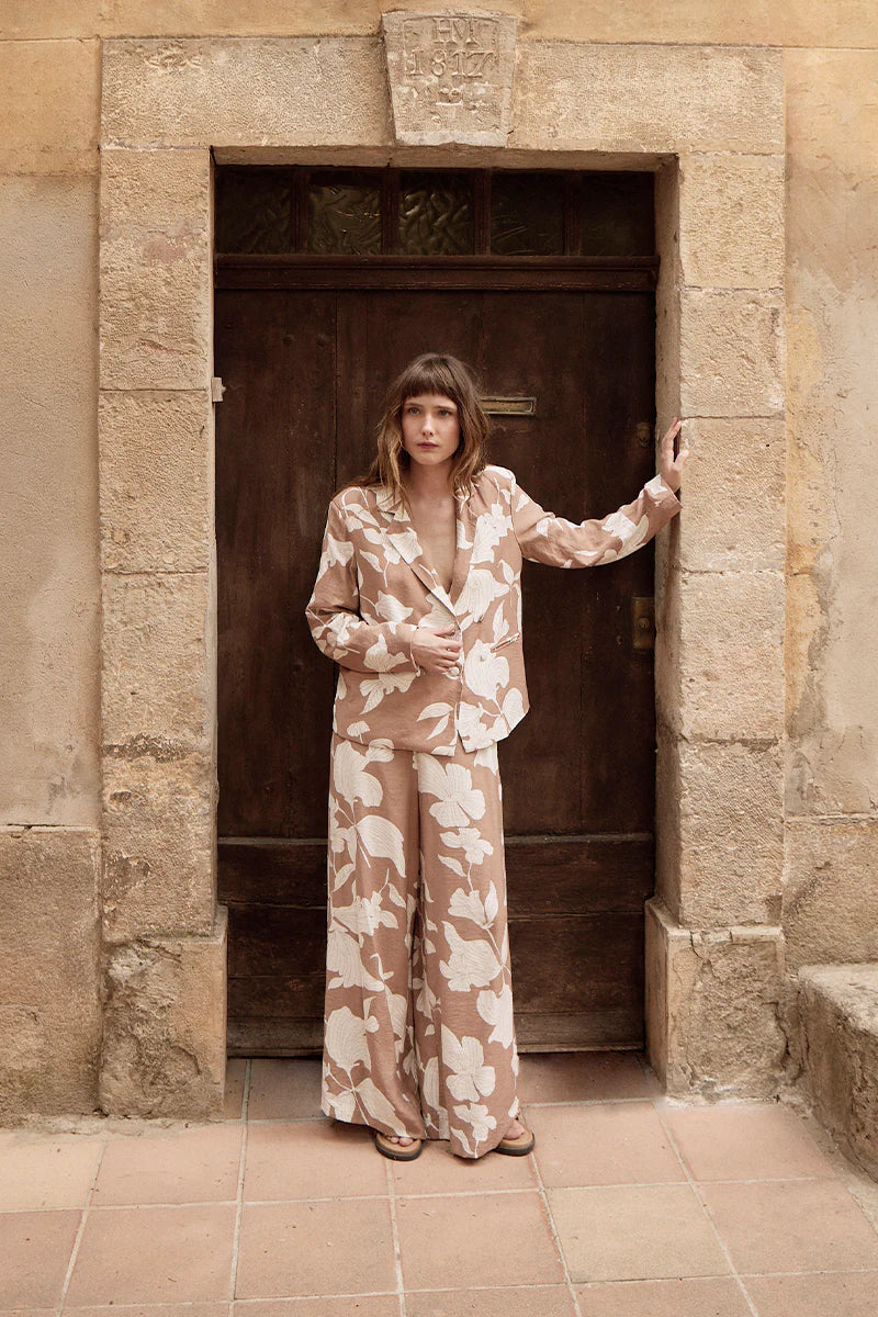 Molly Bracken Printed Wide Leg Pants