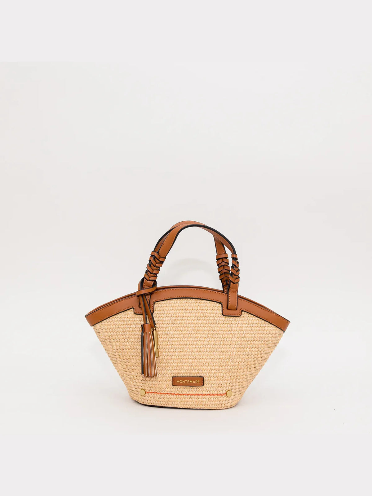Montemare Palma Crossbody in Cognac Vegan Leather