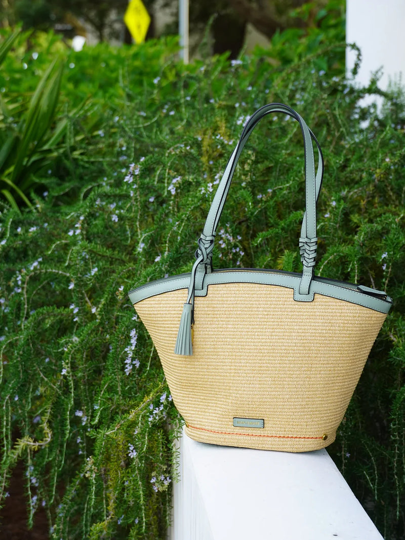 Montemare Palma Tote in Blake's Blue Vegan Leather